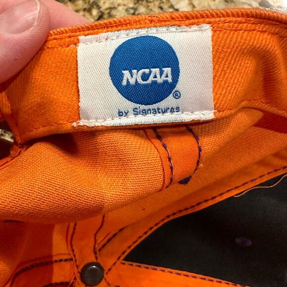 Clemson Tigers Orange Adjustable Back and Embroidered Logos NCAA Hat/Cap - Picture 7 of 7